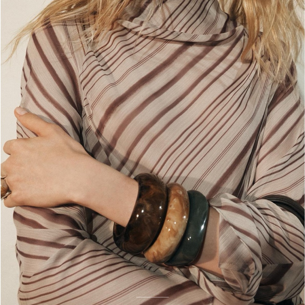 Zara 3 pack of resin bracelets
